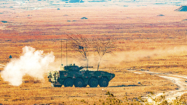 陸軍某旅開展實彈射擊訓練